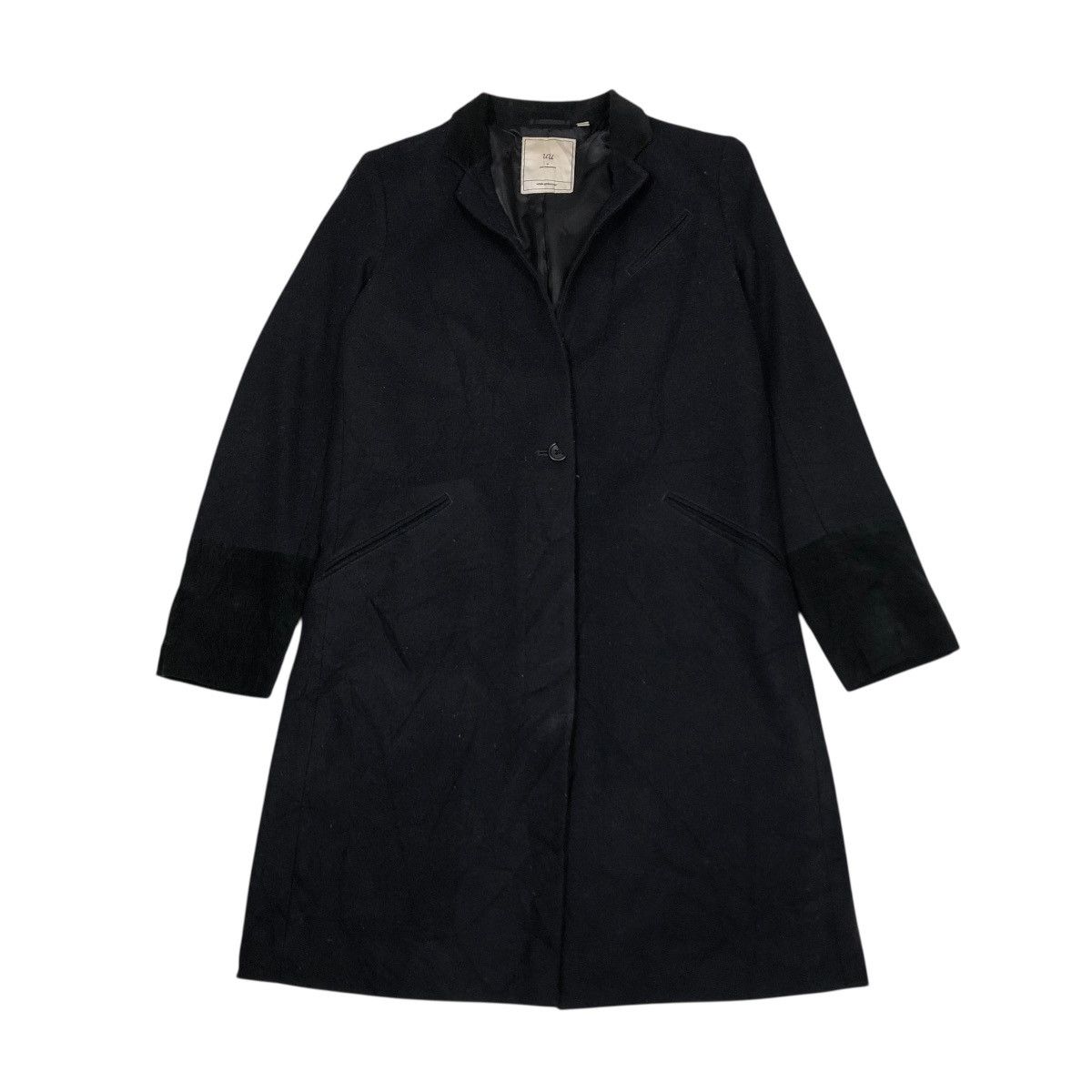 Undercover 🔥RICH BLACK LONG JACKET UNIQLO X UNDERCOVER DOUBLE BREAST Size US M / EU 48-50 / 2 - 1 Thumbnail