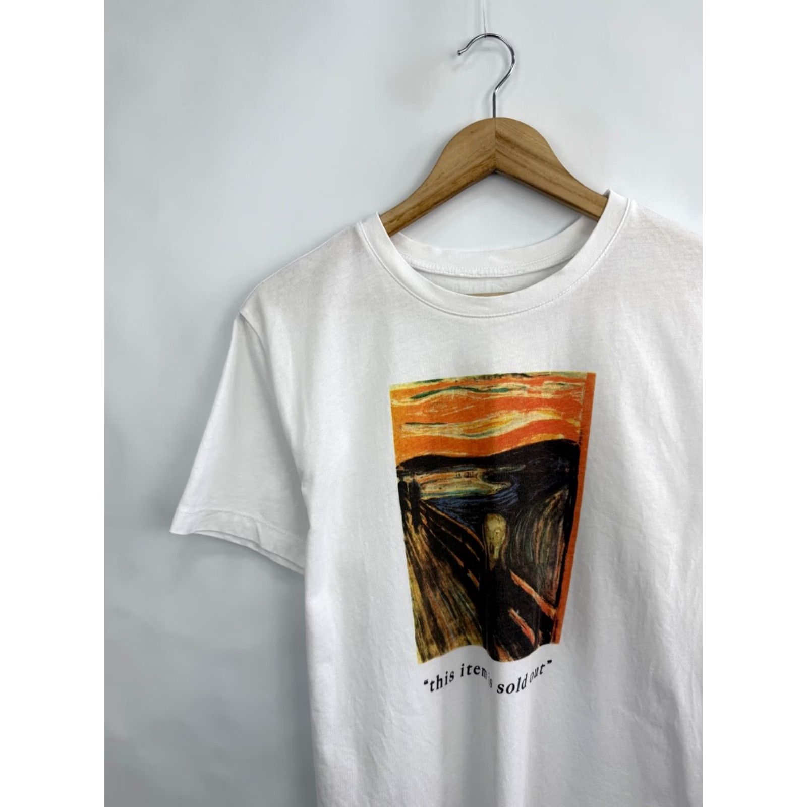 Vintage Vintage Edvard Munch The Scream Art T-Shirt Mens M White Retro Size US M / EU 48-50 / 2 - 3 Thumbnail