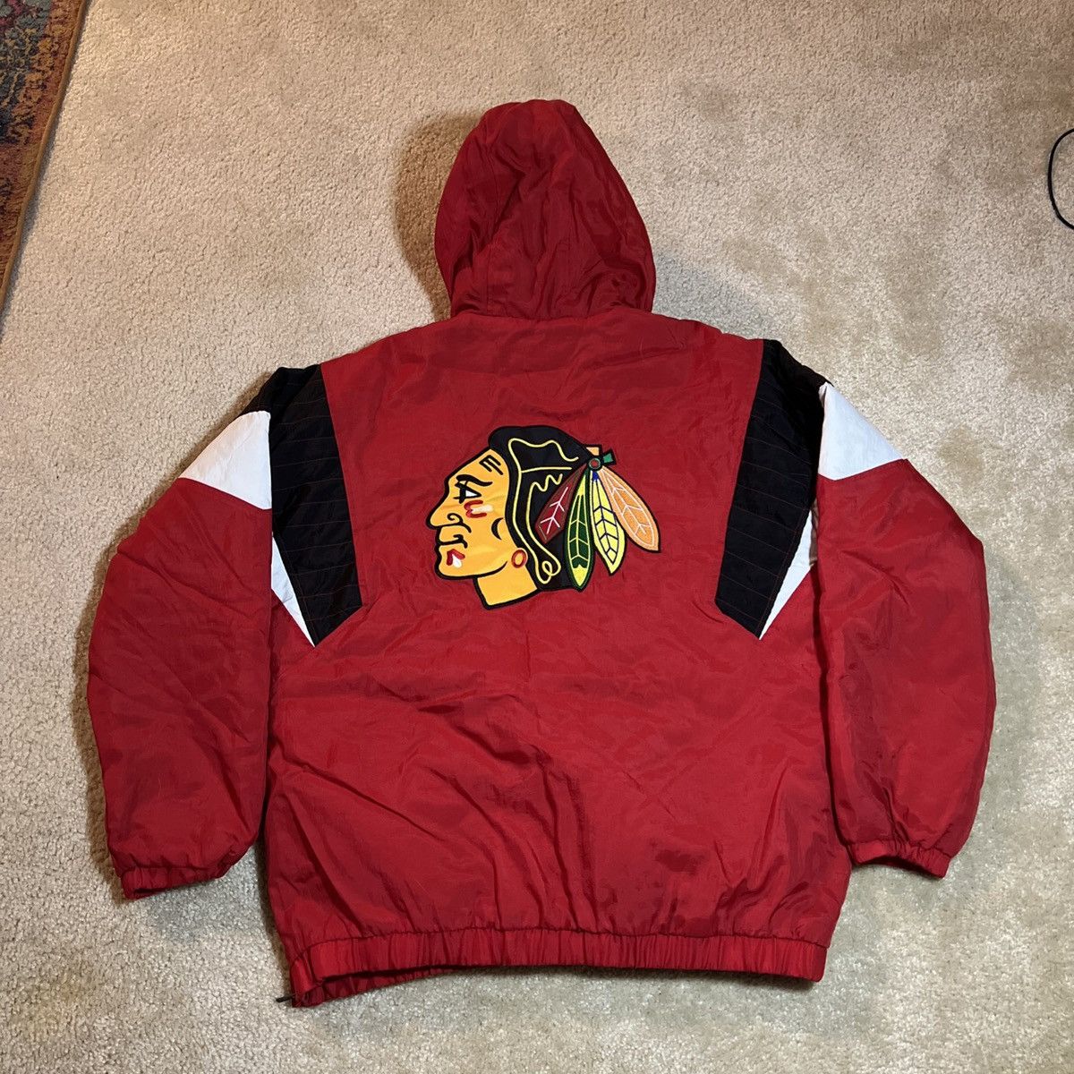 Starter Starter Chicago Blackhawks NHL Quarter Zip Pullover Jacket Size US L / EU 52-54 / 3 - 2 Thumbnail