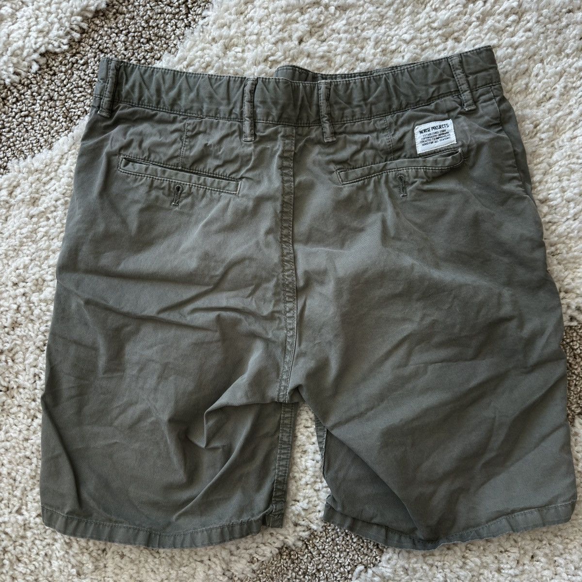 Norse Projects Aros Light Twill Shorts Olive Size US 28 / EU 44 - 4 Thumbnail
