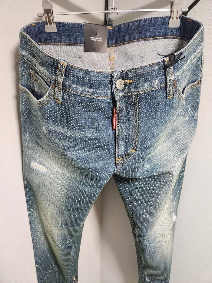 Dsquared2 DSQUARED2 Rhinestone embroidered skinny jeans Size 30" / US 8 / IT 44 - 2 Thumbnail