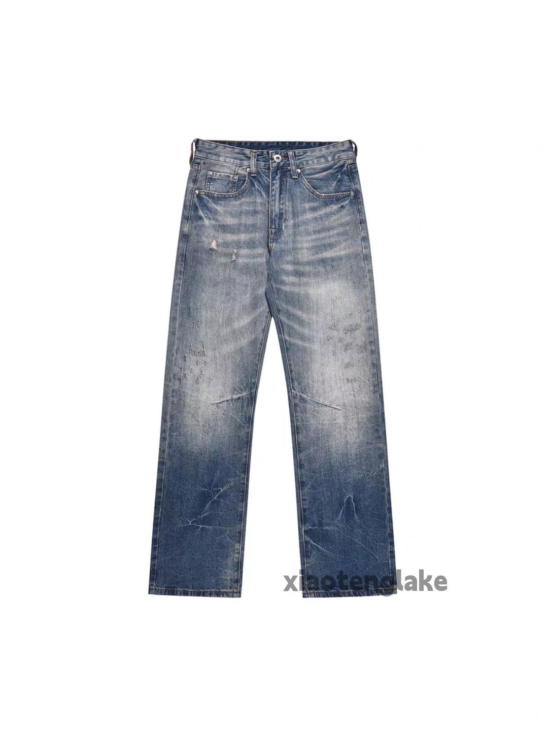 Jean Unisex washed faded cleanfit yuppie y2k baggy jeans Size US 30 / EU 46 - 3 Thumbnail