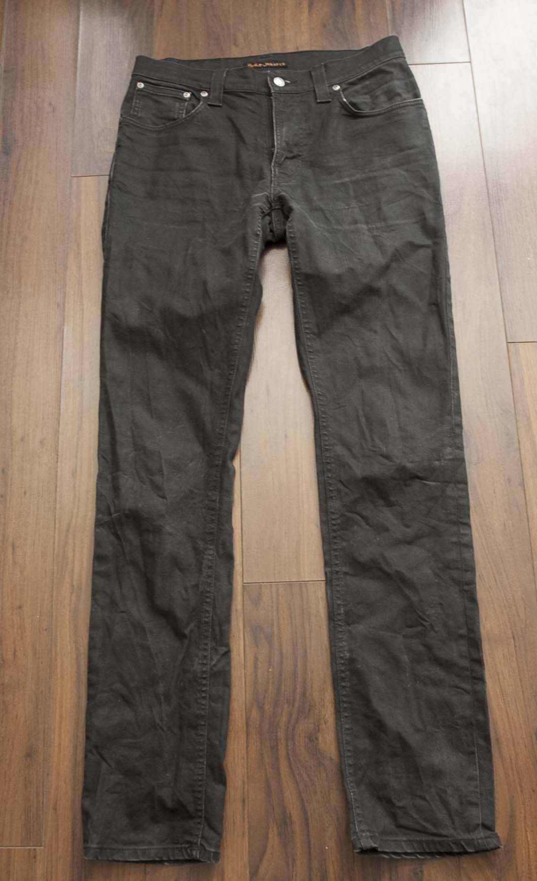 Nudie Jeans Nudie Jeans Thin Finn Dry Black Coated Size 31x32.5 Size US 31 - 1 Thumbnail