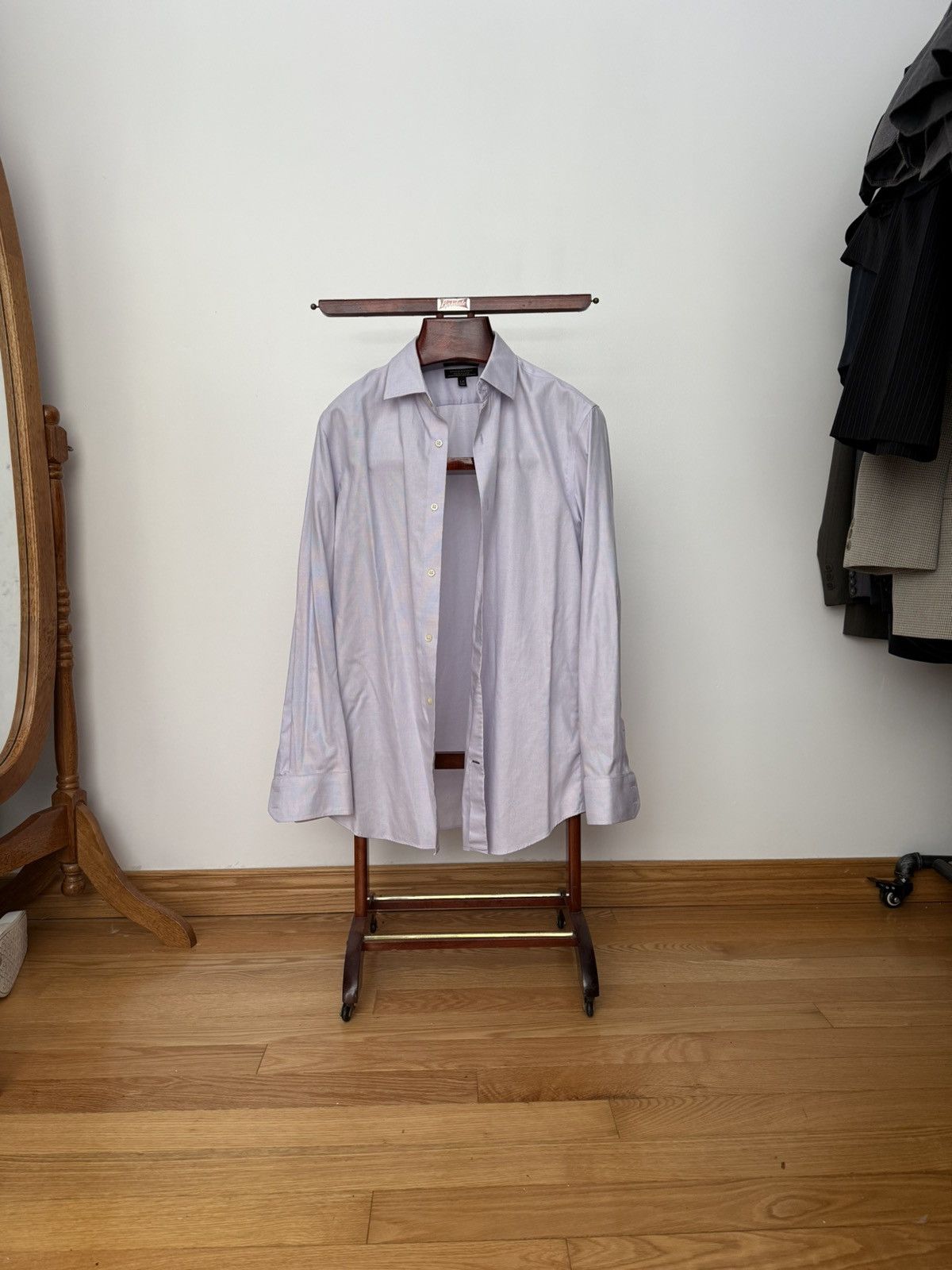 Banana Republic New Banana Republic lilac Dress Shirt with Subtle Pattern Size US L / EU 52-54 / 3 - 1 Thumbnail