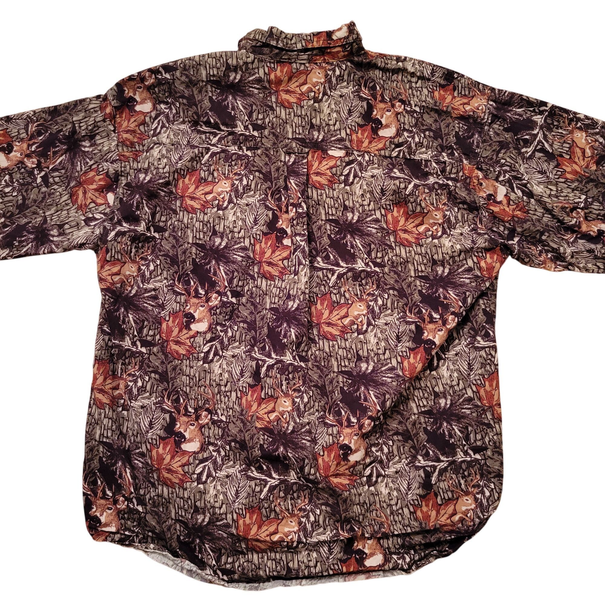 Other Field Tested Outdoor Life Camo Deer Stag Print Button Down S Size US L / EU 52-54 / 3 - 7 Thumbnail