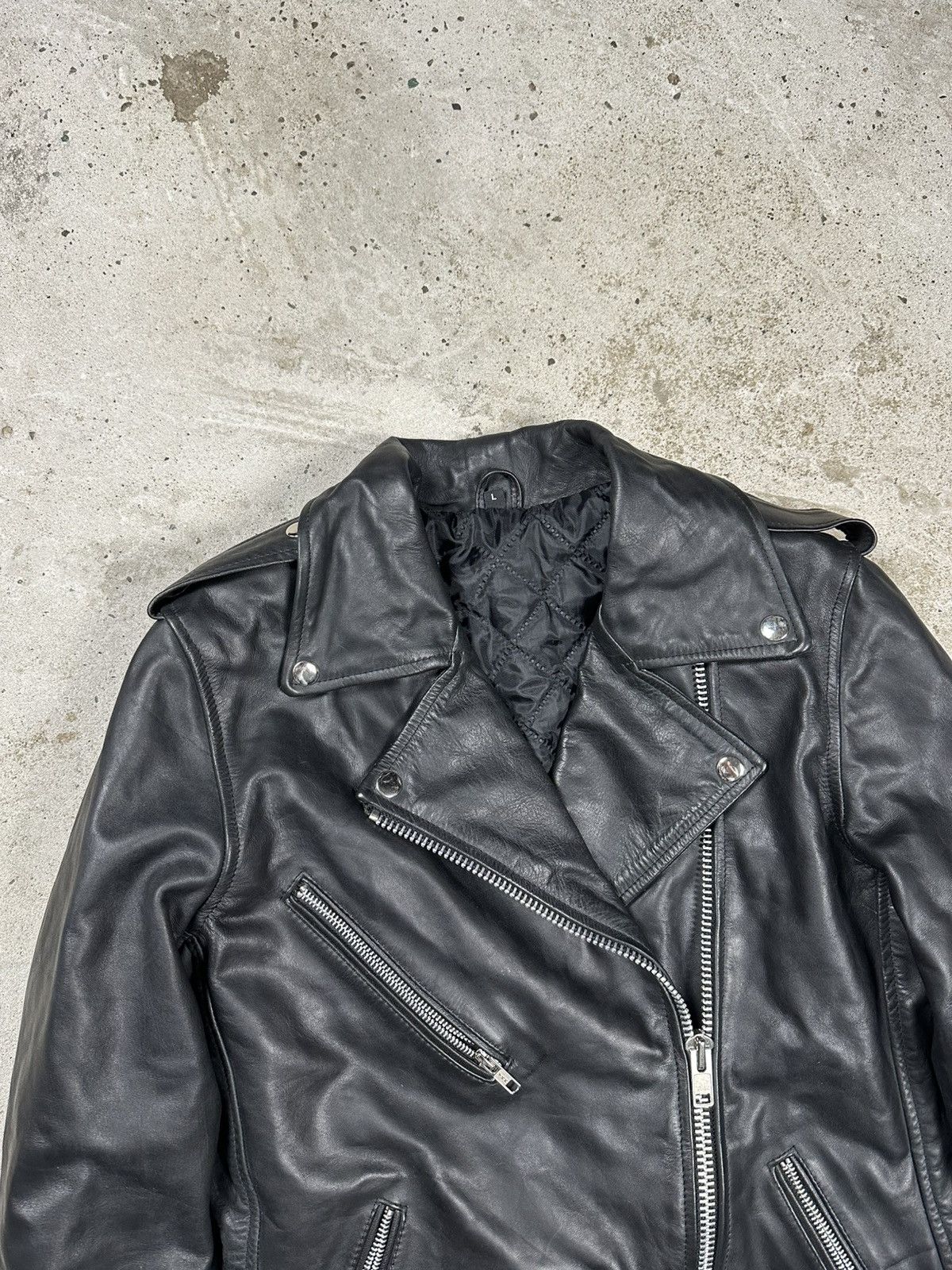 Other Vintage Y2K Ramones Black Moto Biker Leather Jacket Heavy Size US S / EU 44-46 / 1 - 8 Thumbnail