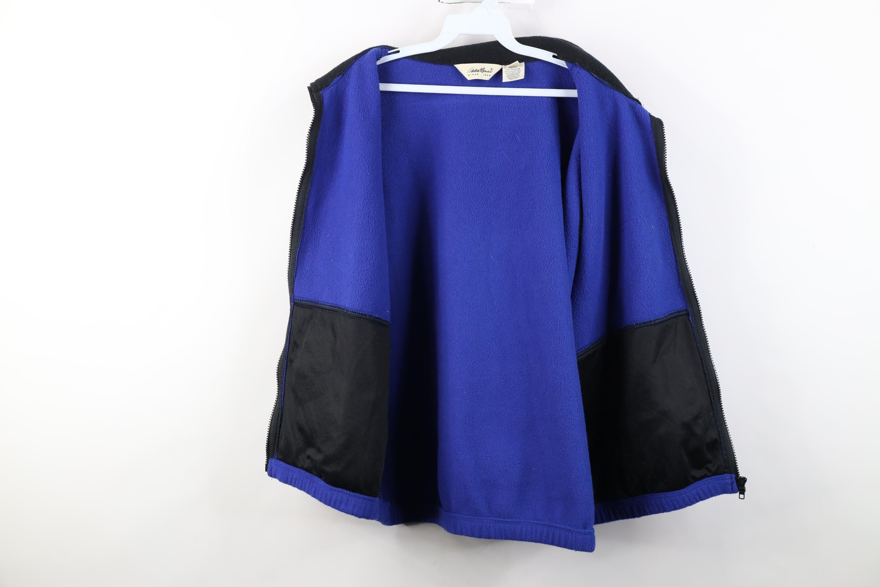 Eddie Bauer Vintage 90s Eddie Bauer Fleece Full Zip Vest Jacket Blue Size US L / EU 52-54 / 3 - 10 Thumbnail