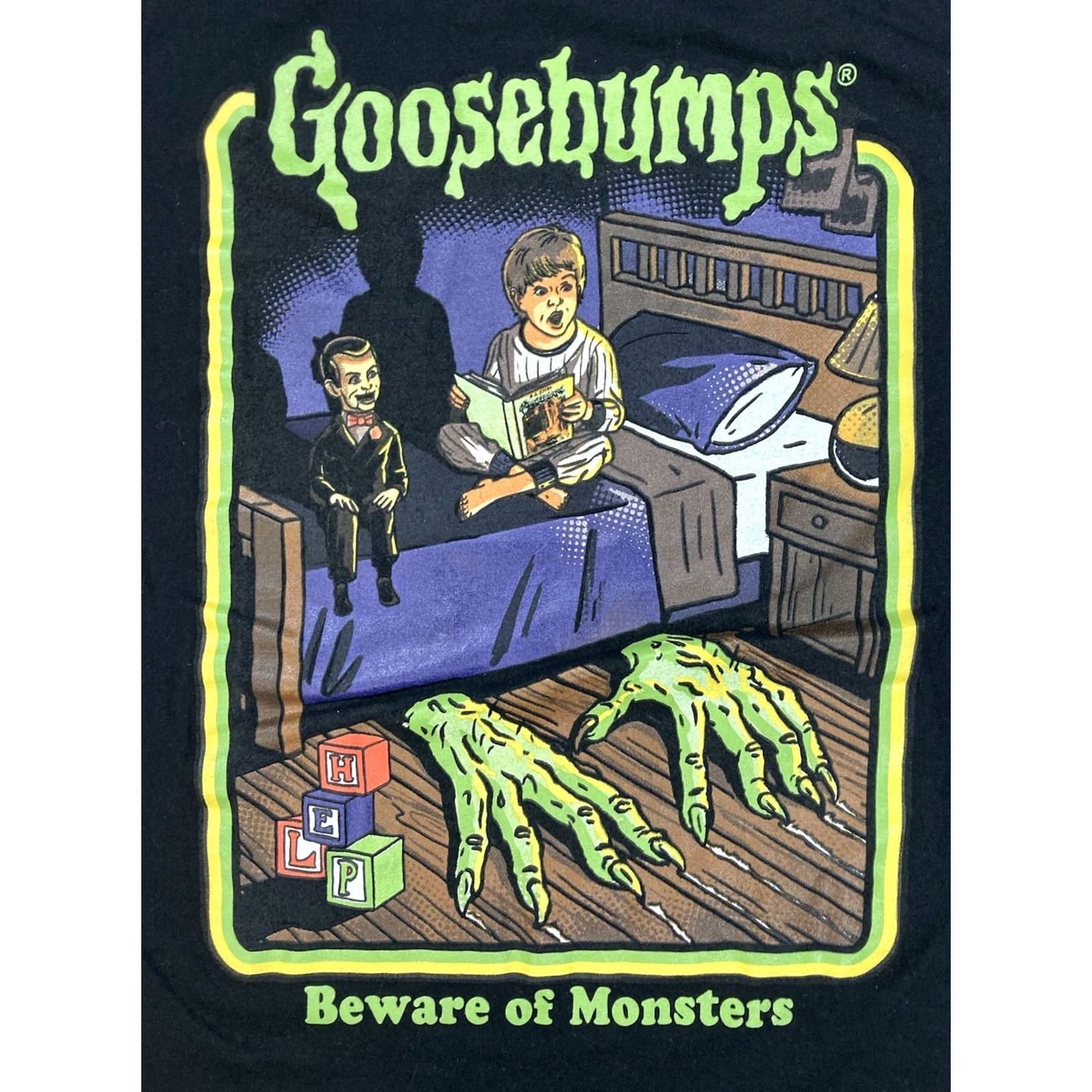 Vintage Goosebumps Graphic T-shirt Men Medium Black Short Sleeve Size US M / EU 48-50 / 2 - 2 Thumbnail