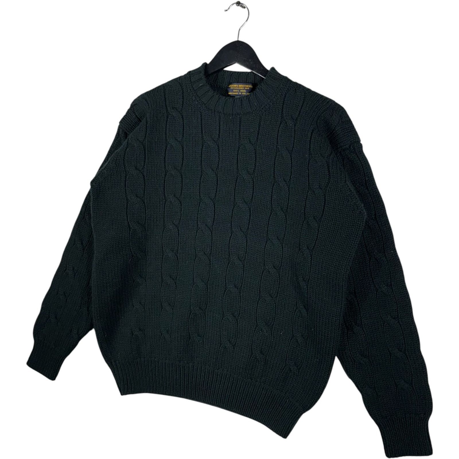 Brooks Brothers Vintage Brooks Brothers Shetland Wool Cable Knit Sweater Size US XL / EU 56 / 4 - 3 Thumbnail