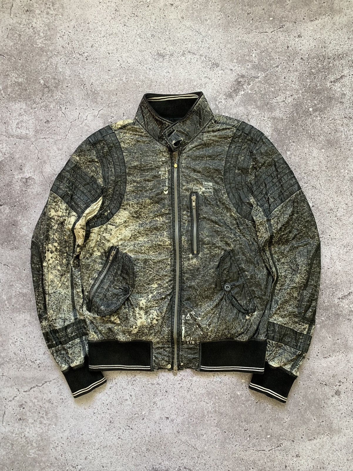 Diesel × Diesel Black Gold × Vintage Diesel Project 78 Garment Bomber jacket military Size US L / EU 52-54 / 3 - 3 Thumbnail