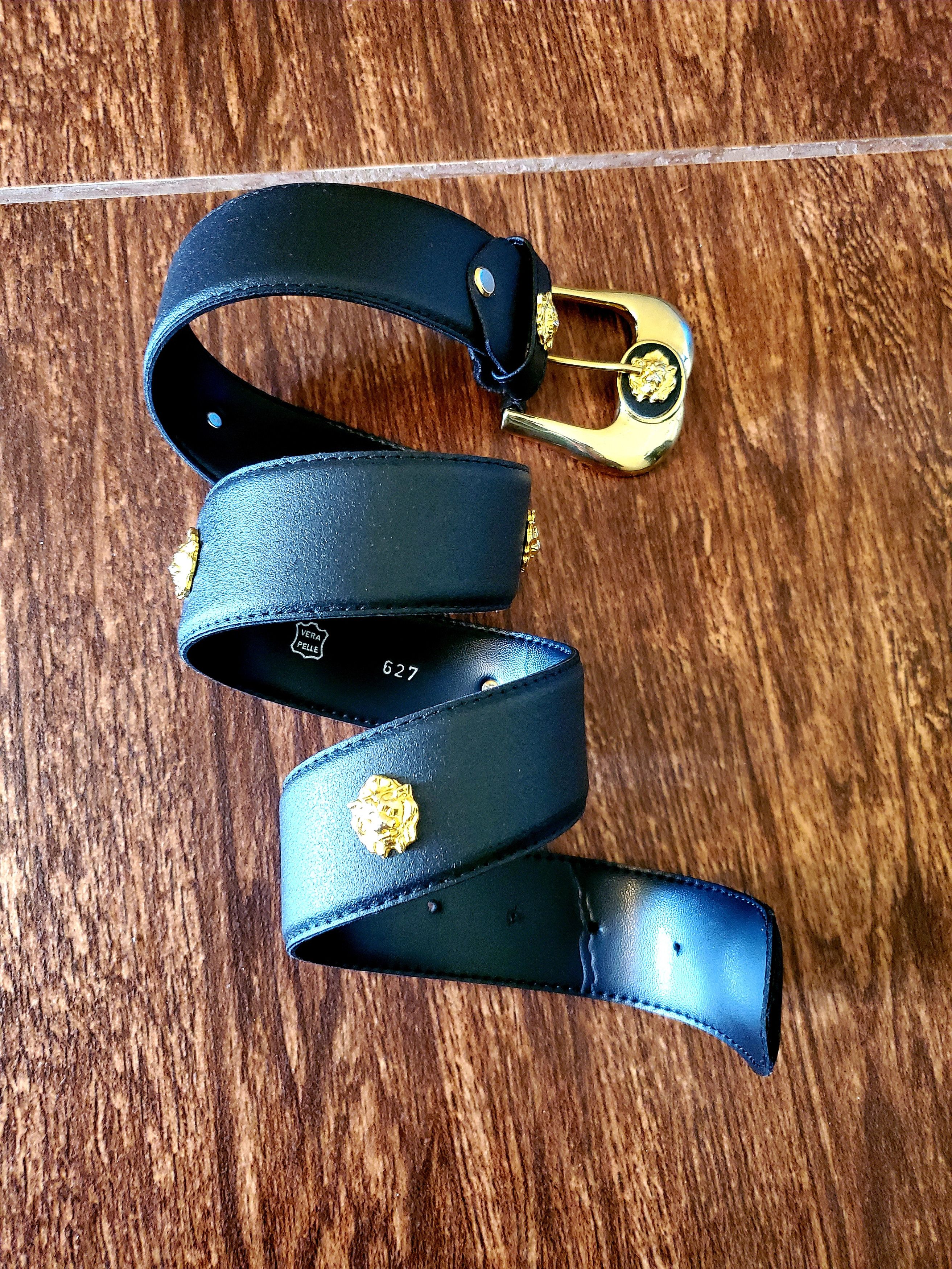 Vintage Leather belt in the style of Gianna Versace jellyfish Size ONE SIZE - 1 Thumbnail
