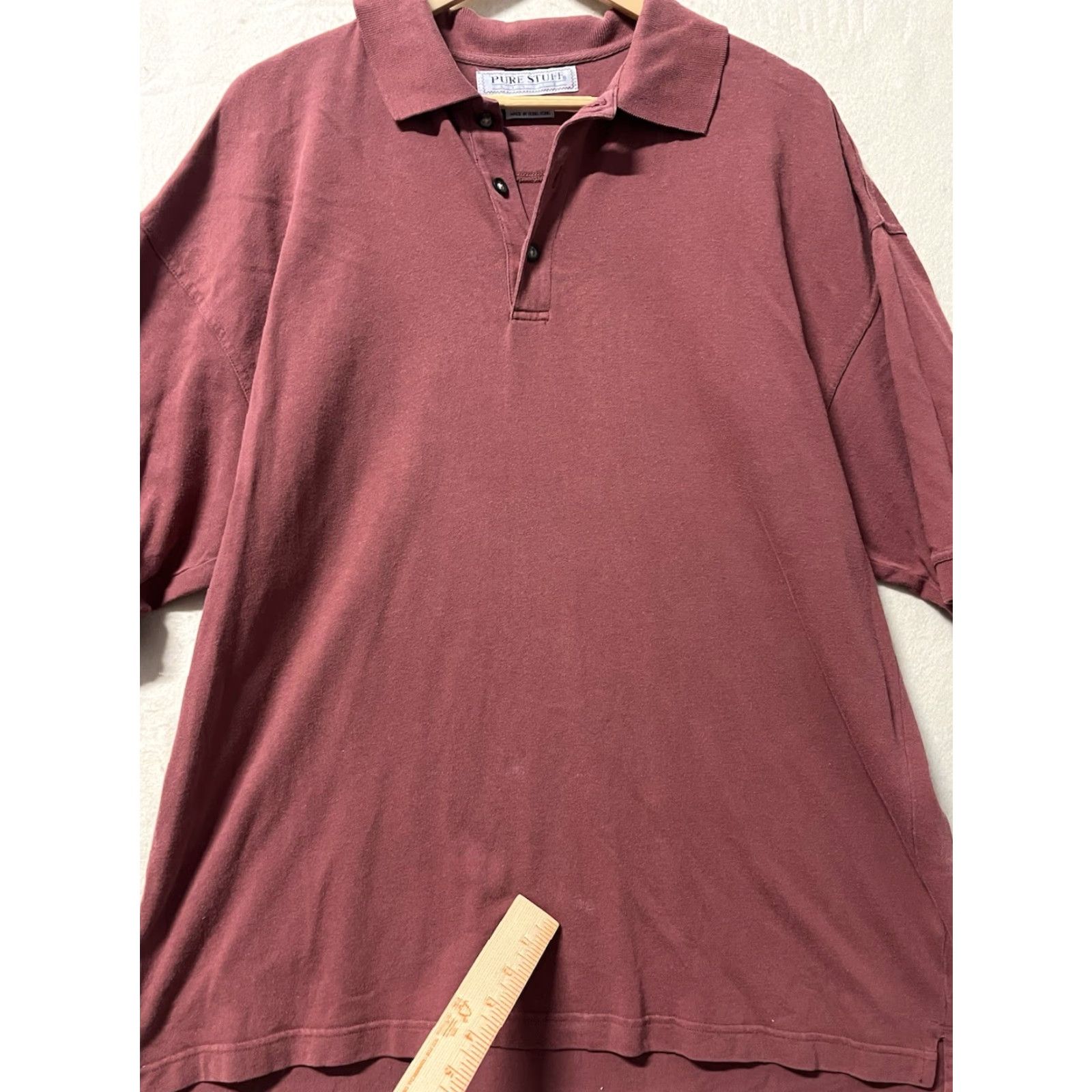 Vintage VINTAGE Pure Stuff Polo Shirt Red XL Men Short Sleeve See pics Size US XL / EU 56 / 4 - 6 Thumbnail
