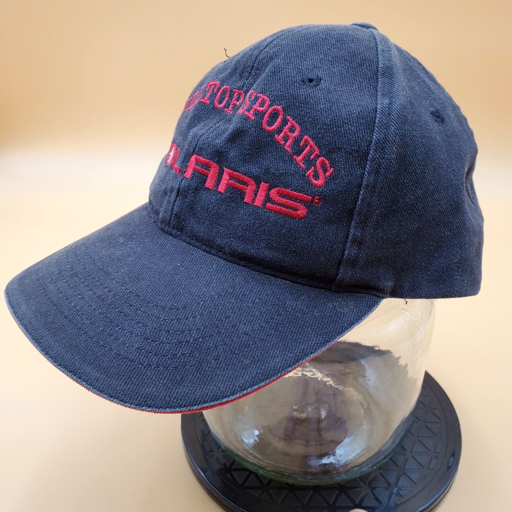 Vintage VINTAGE Polaris Hat Cap Black Red Adjustable Strapback Mens Baseball Hilltop Polaris MN Size ONE SIZE - 2 Thumbnail