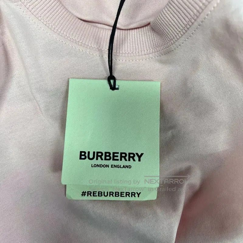 Burberry Burberry Pink Cotton T-Shirt for Women. Size M / US 6-8 / IT 42-44 - 7 Thumbnail