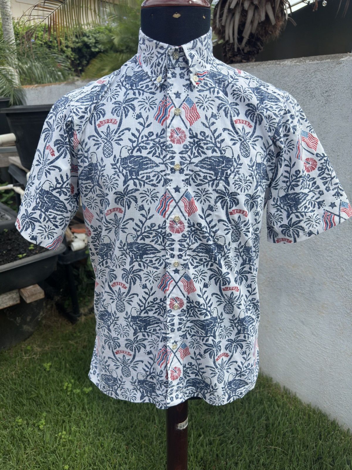 Reyn Spooner PreOwned Reyn Spooner Multicolored Hawaiian Print Men's XS Size US XS / EU 42 / 0 - 1 Thumbnail