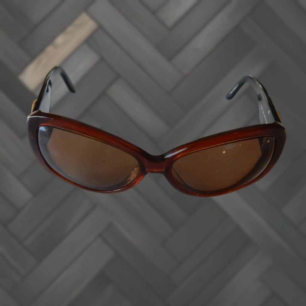 Vintage ELLE Sunglasses FRAMES ONLY 58[]15 130 EL18931 BR Women Sunglasses Brown Frames Size ONE SIZE - 1 Thumbnail