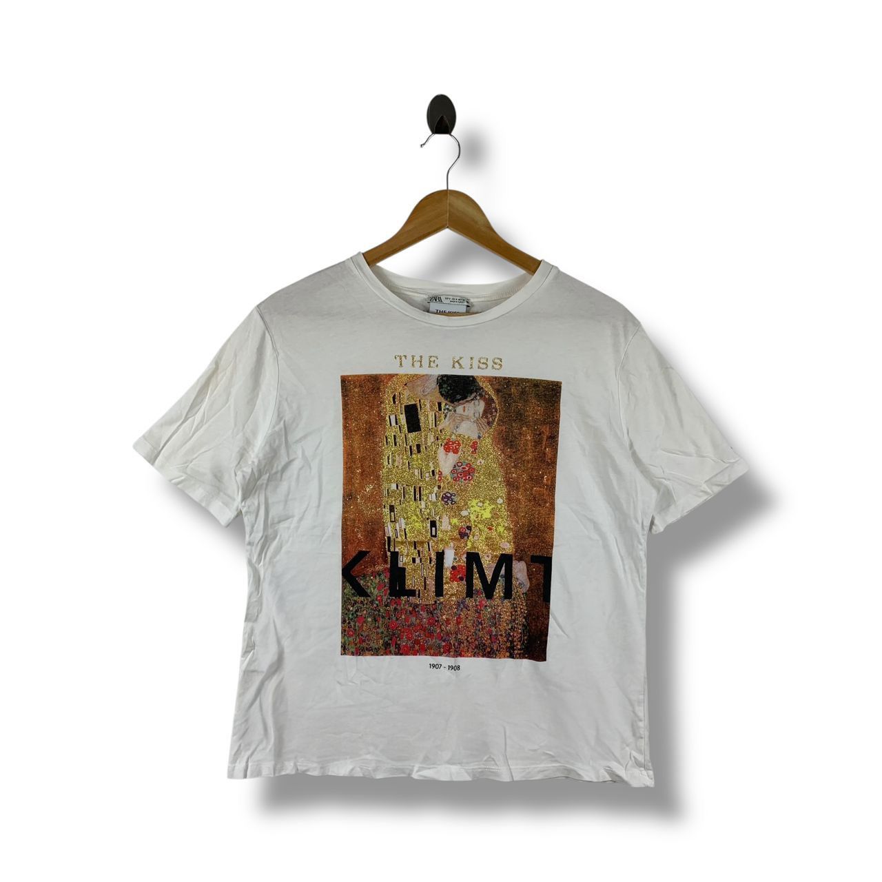Vintage × Zara ZARA X THE KISS by gustav klimt art printed tee Size US M / EU 48-50 / 2 - 1 Thumbnail