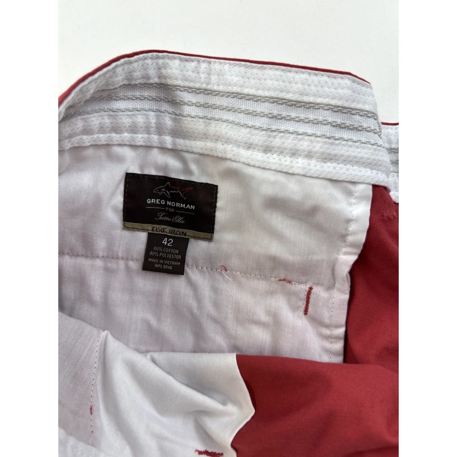 Vintage Greg Norman X Tasso Elba Shorts Mens 42 Red Five Iron Cargo Mid Rise Golf Casual Shorts Mens Regular Cargo Red 42 Size US 42 / EU 58 - 4 Thumbnail