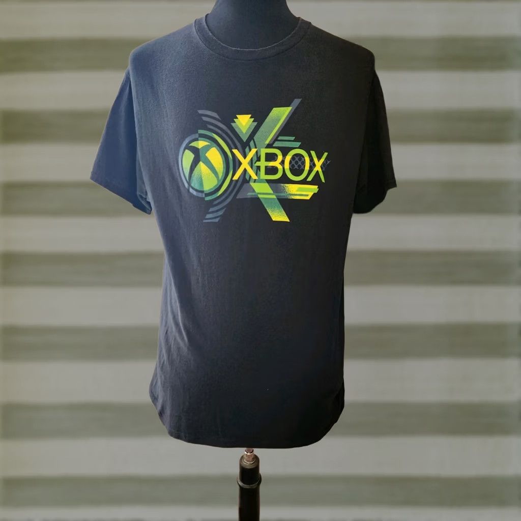 Ripple Junction Xbox Licensed Video Game Console Logo Short Sleeve T-Shirt Adult Large Black Ripple Junction Mens Regular 100% Cotton Retro Logo Tee Size US L / EU 52-54 / 3 - 1 Thumbnail