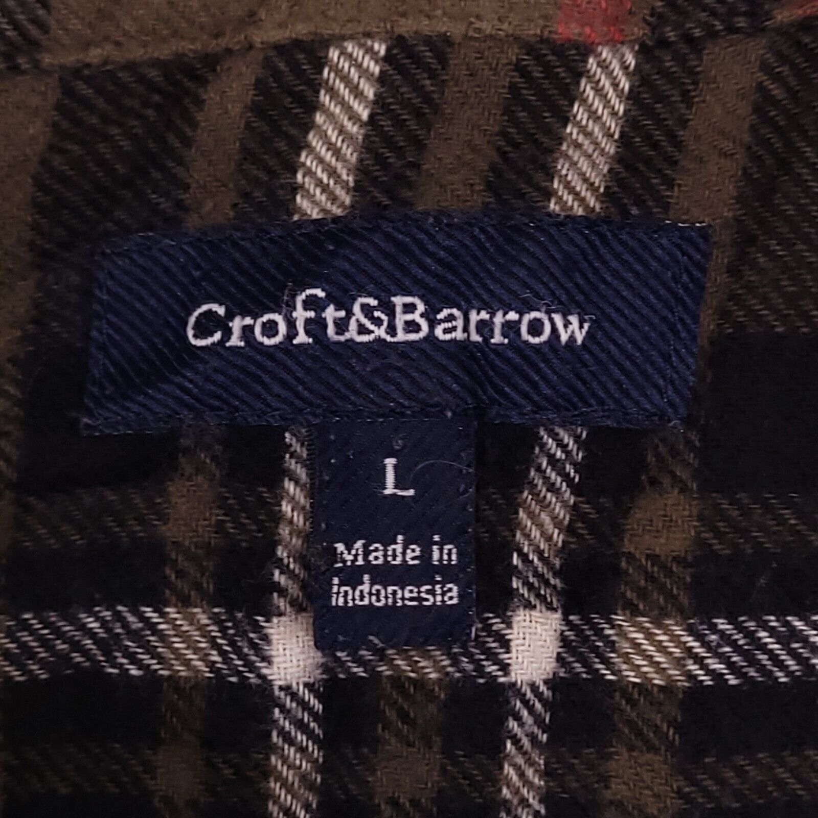 Croft & Barrow Croft & Barrow Tartan Flannel Shirt Mens Size Large L Green Size US L / EU 52-54 / 3 - 3 Thumbnail