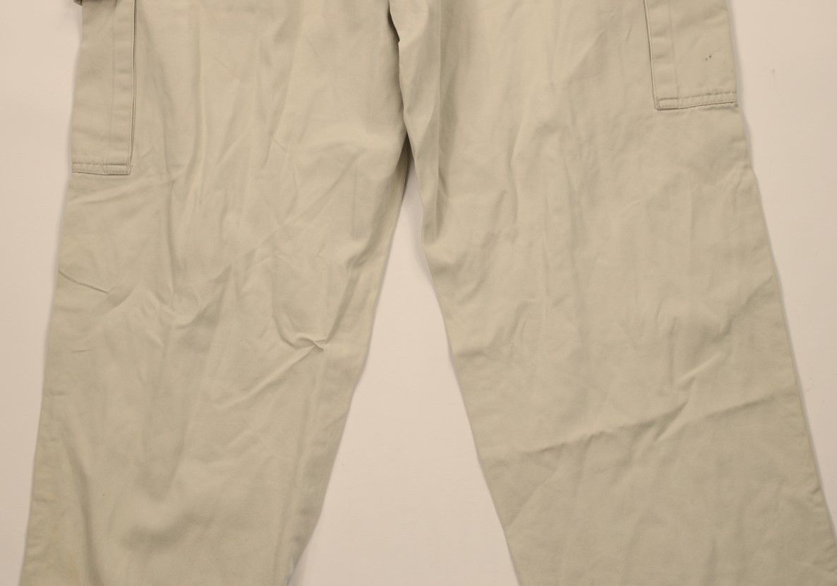 Gap × Vintage Vintage 90s Y2K Gap Baggy Wide Leg Cargo Pants Beige Cotton Size US 34 / EU 50 - 11 Thumbnail