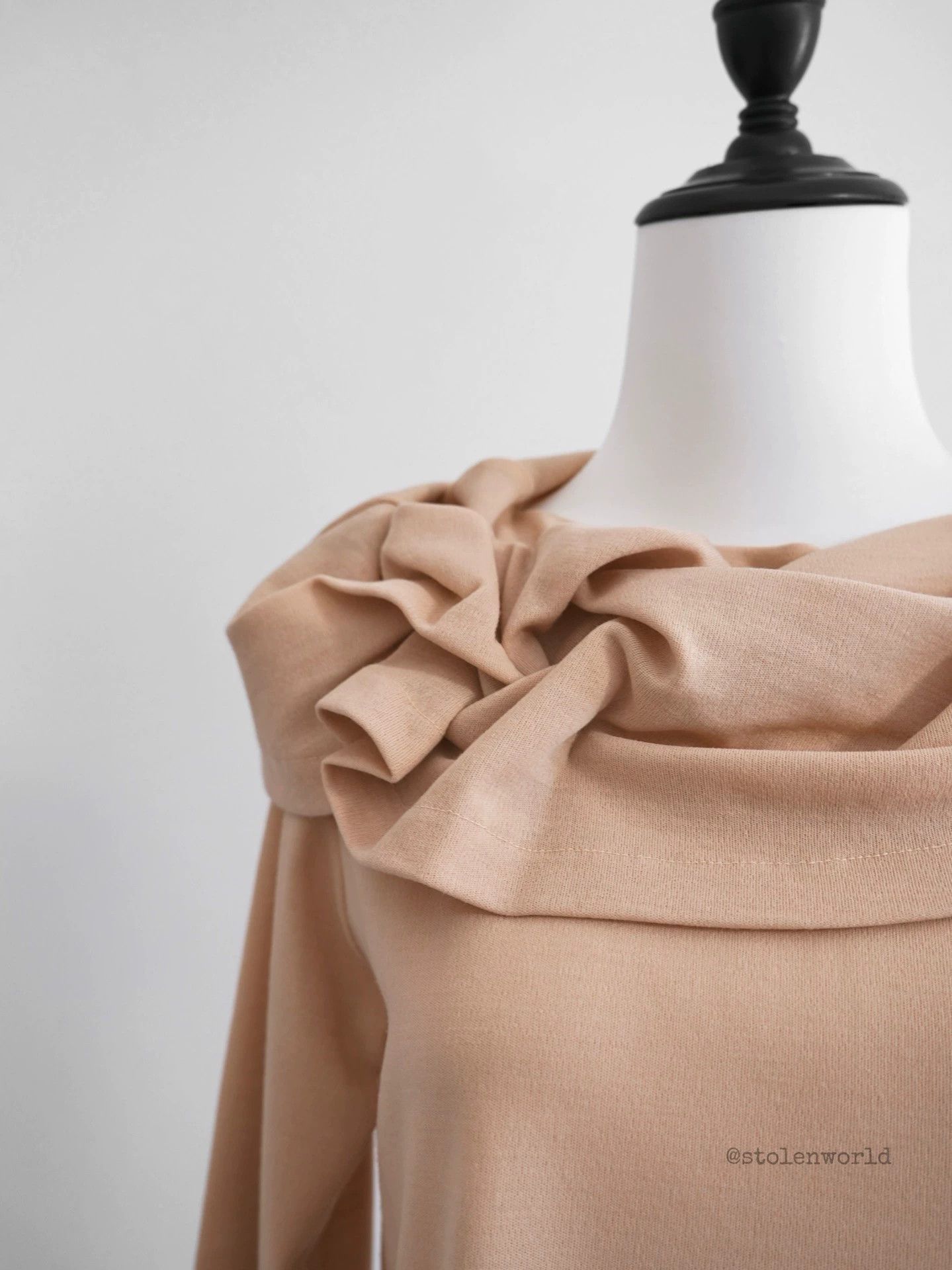 Comme des Garcons CDG 1991AW Tricot Origami Rose Lapel Top Size F Size XS / US 0-2 / IT 36-38 - 6 Thumbnail