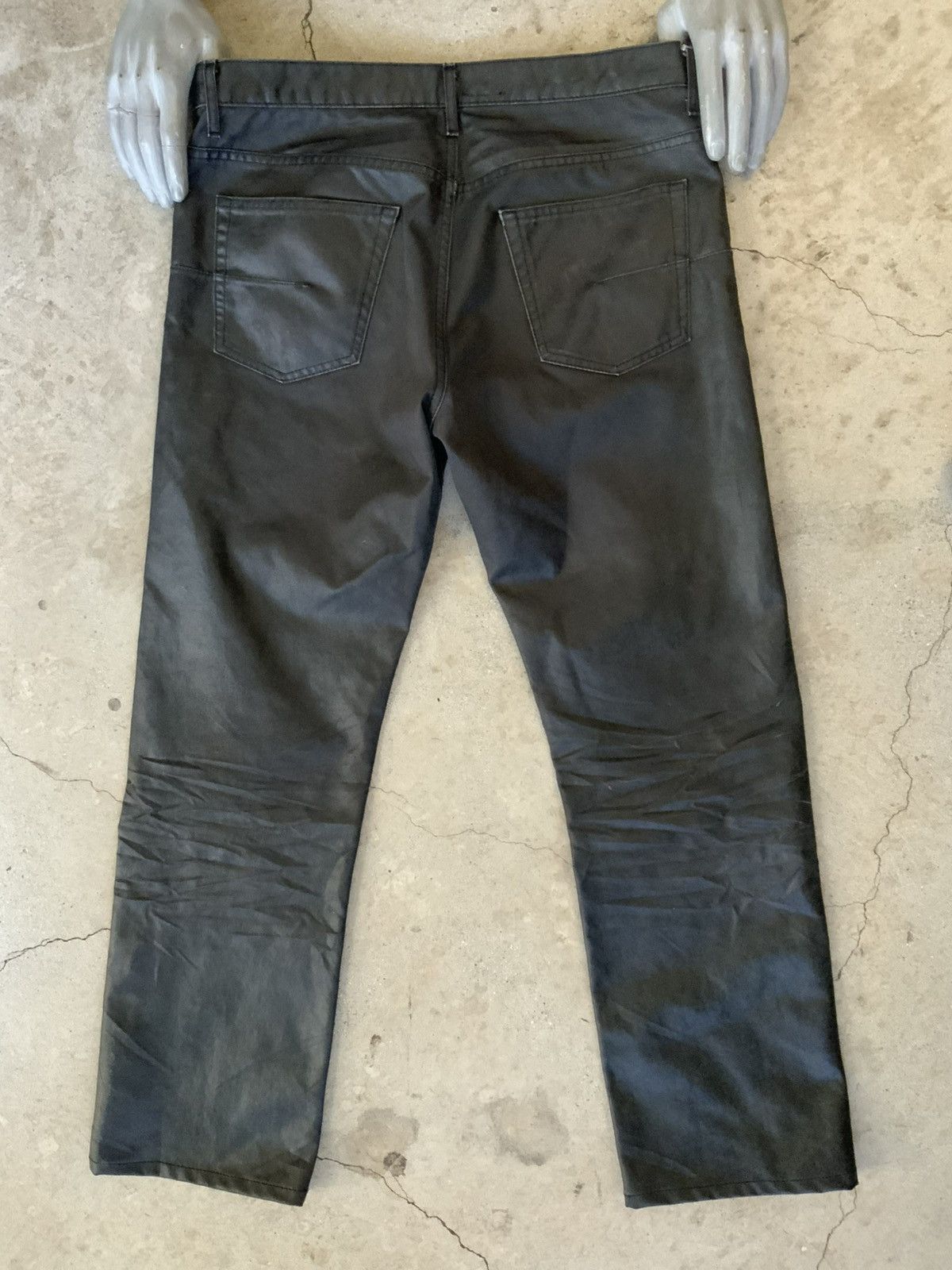 Dior ARCHIVE AW03 LUSTER HEDI DIOR CLAW MARK WAXED DENIM JEANS Size US 32 / EU 48 - 2 Thumbnail