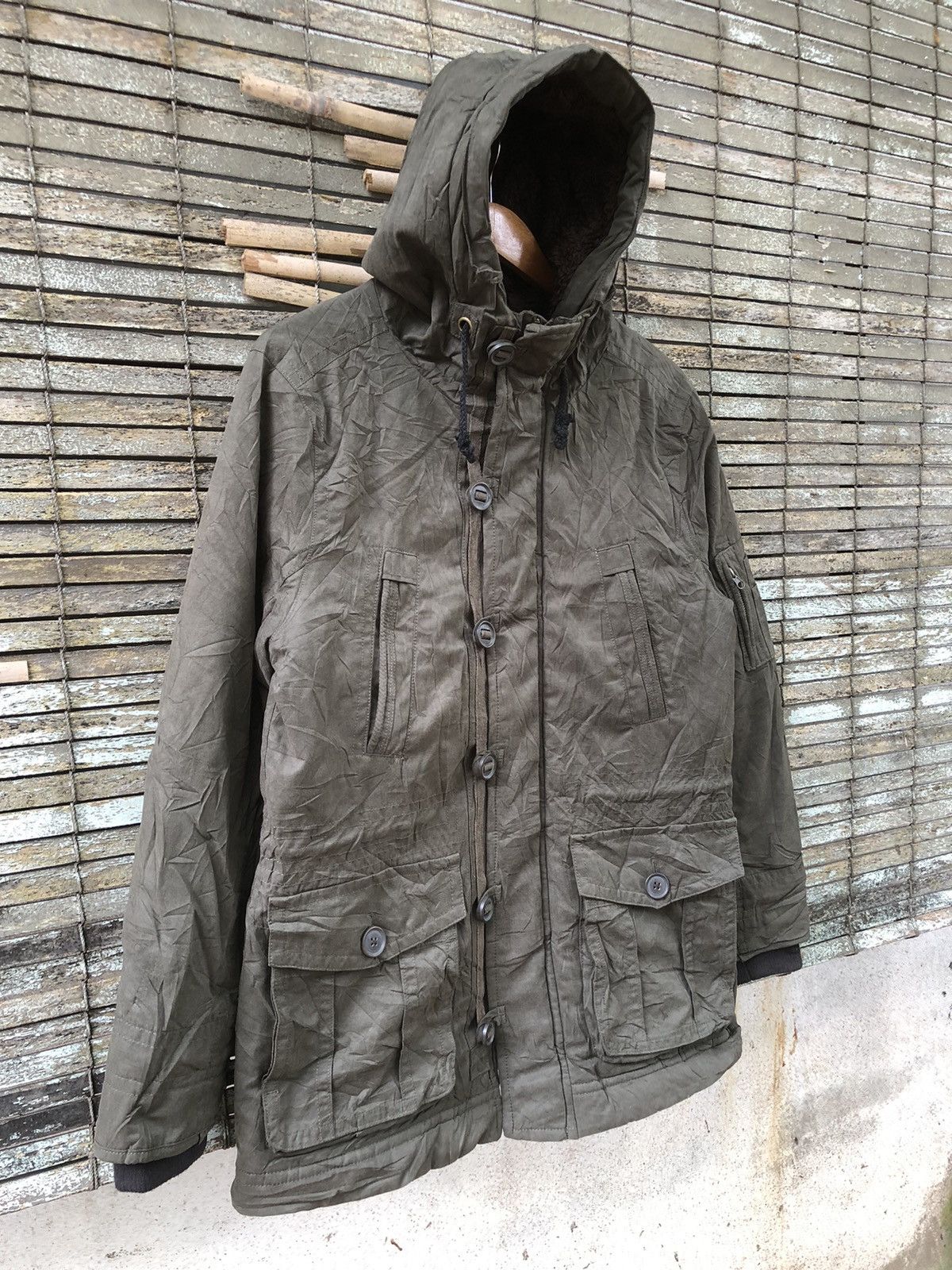 Belstaff × Japanese Brand × Vintage Vintage Japanese Brands Create Barefoot Military Jacket Size US L / EU 52-54 / 3 - 3 Thumbnail