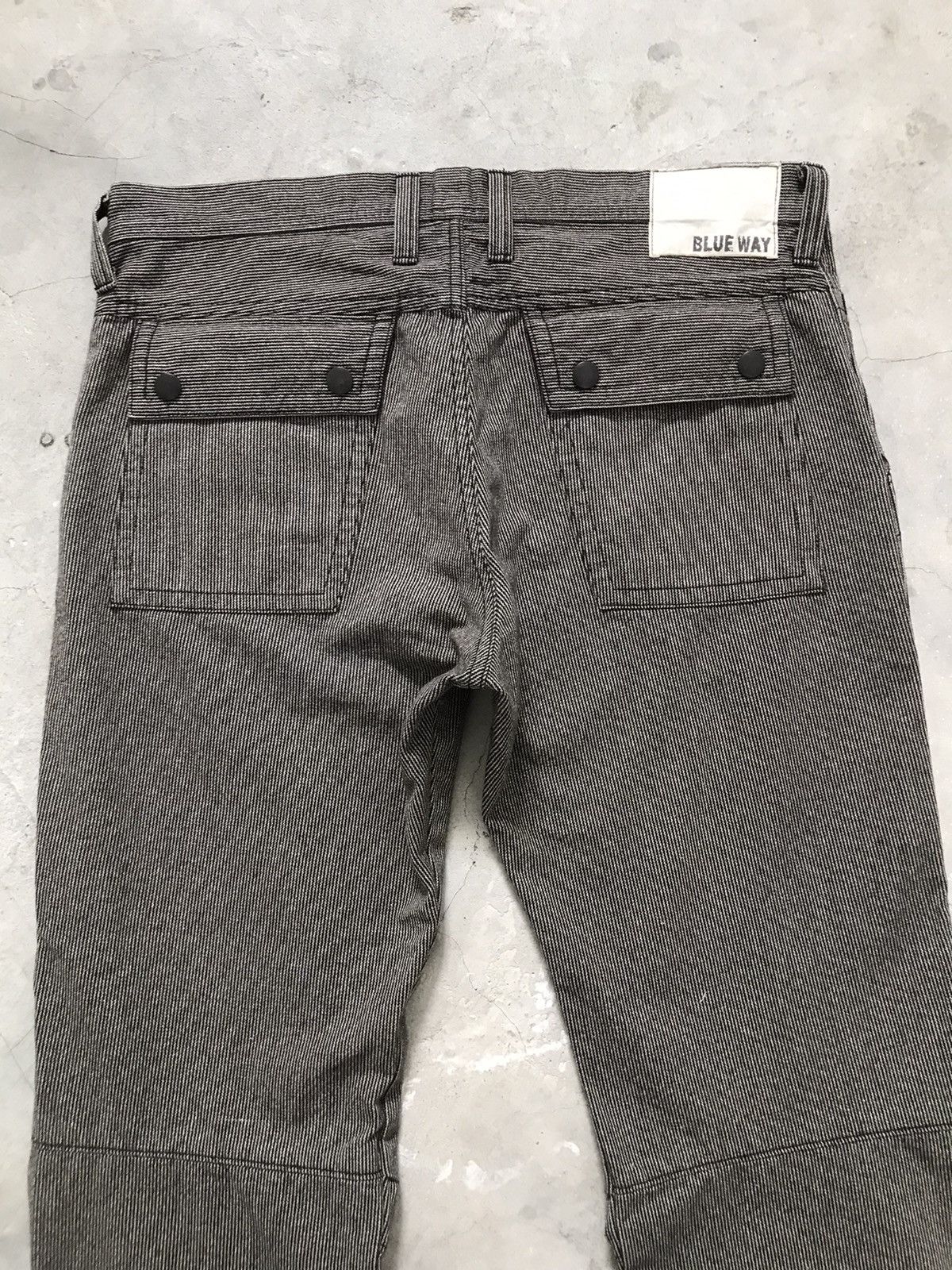 Japanese Brand BLUE WAY Garment Workers Houndstooth Rectangular Patch Pants Size US 34 / EU 50 - 15 Thumbnail