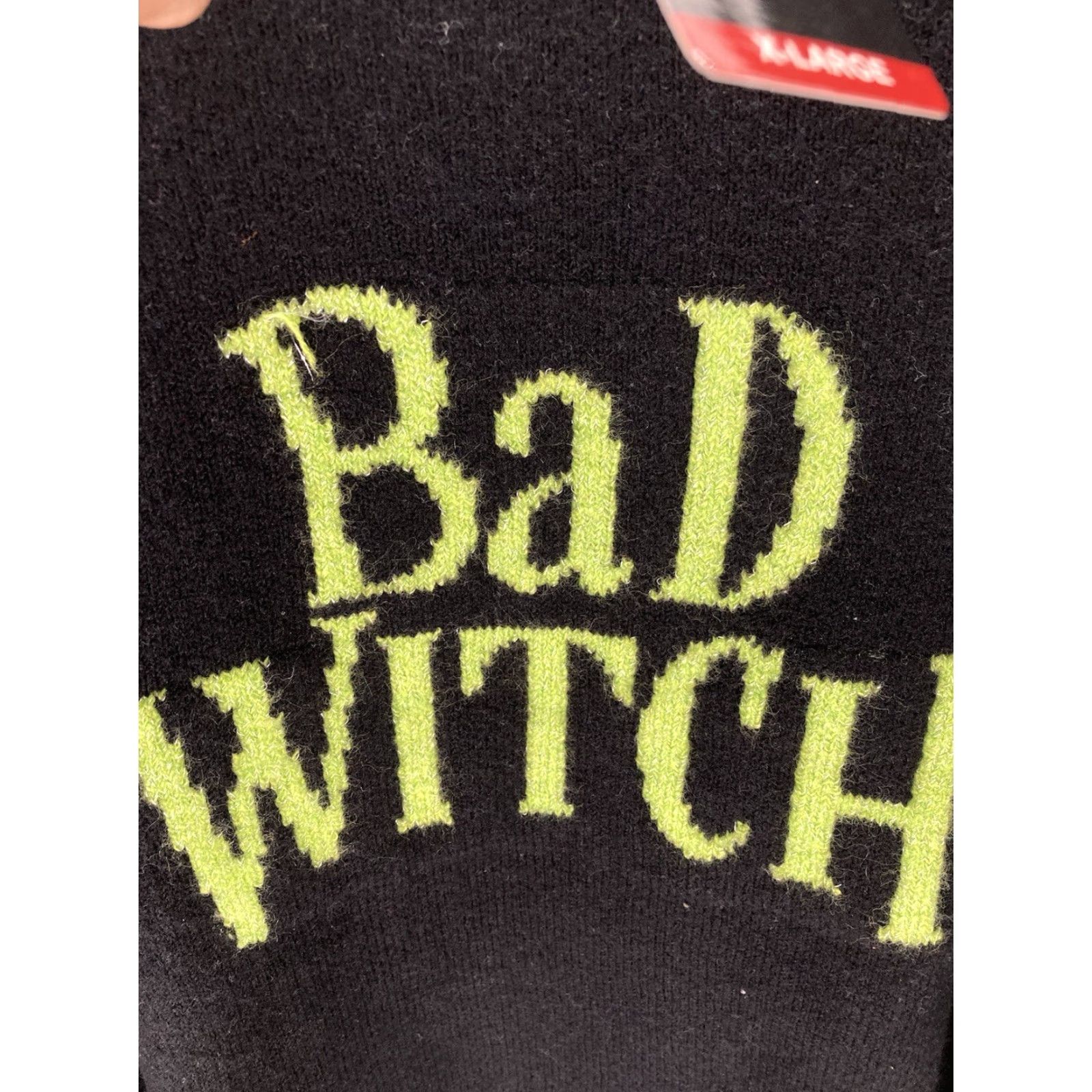 Vince Camuto Vince Camuto Sweater Women XL Black Halloween Pullover NWT Bad Witch Wicked Crew Neck 27 Across Chest 25 From Shoulders to Waist Size XL / US 12-14 / IT 48-50 - 4 Thumbnail