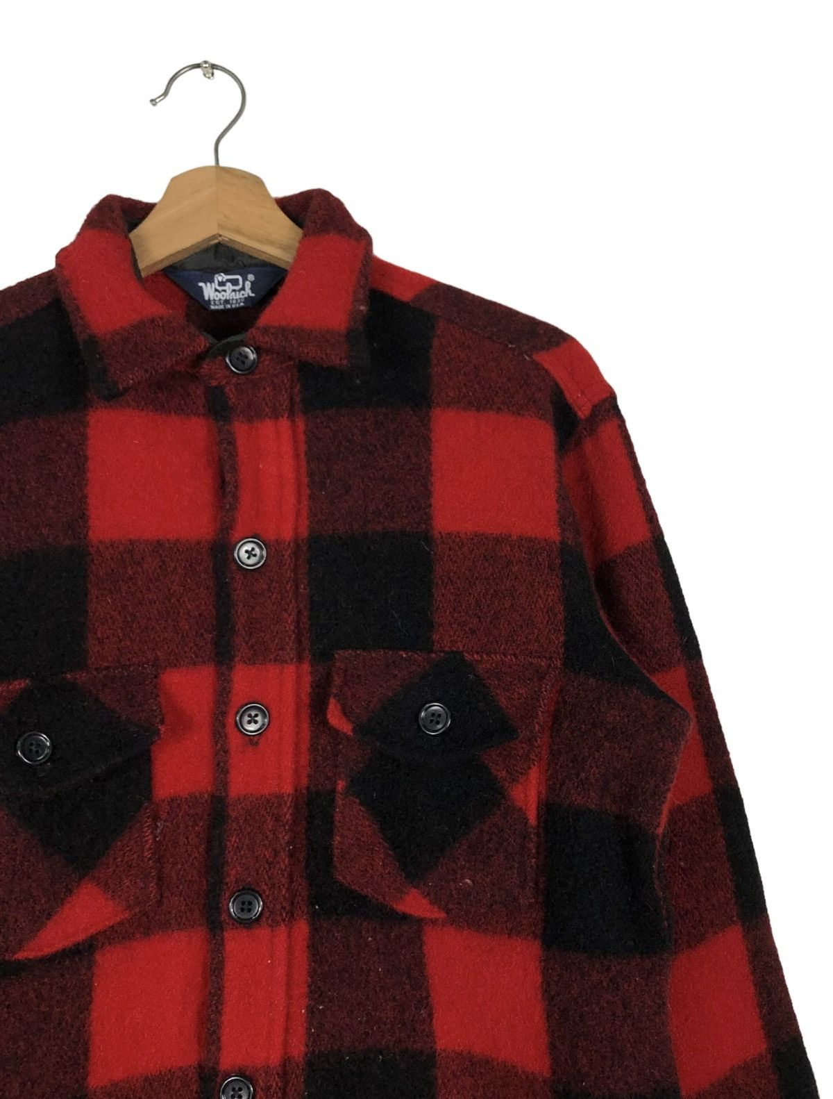 Vintage 🔥VINTAGE WORK JACKET WOOLRICH MADE IN USA TARTAN DESIGN Size US M / EU 48-50 / 2 - 8 Thumbnail
