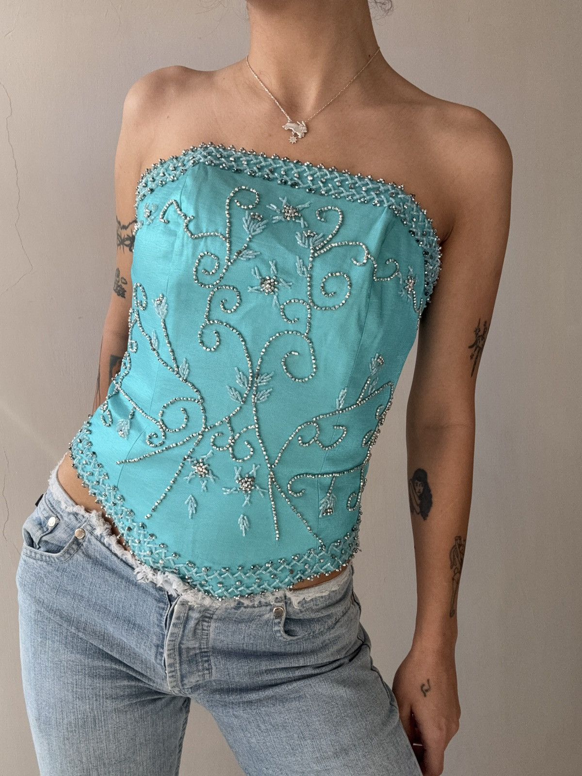 Vintage Vintagw bustier Size M / US 6-8 / IT 42-44 - 3 Thumbnail