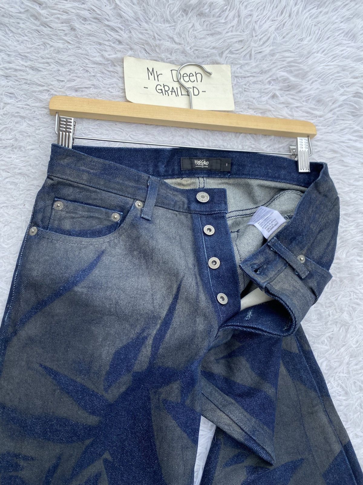 Mossimo MASSIMO Rare Design Pattern Blue Jeans/Denim Size US 28 / EU 44 - 10 Thumbnail