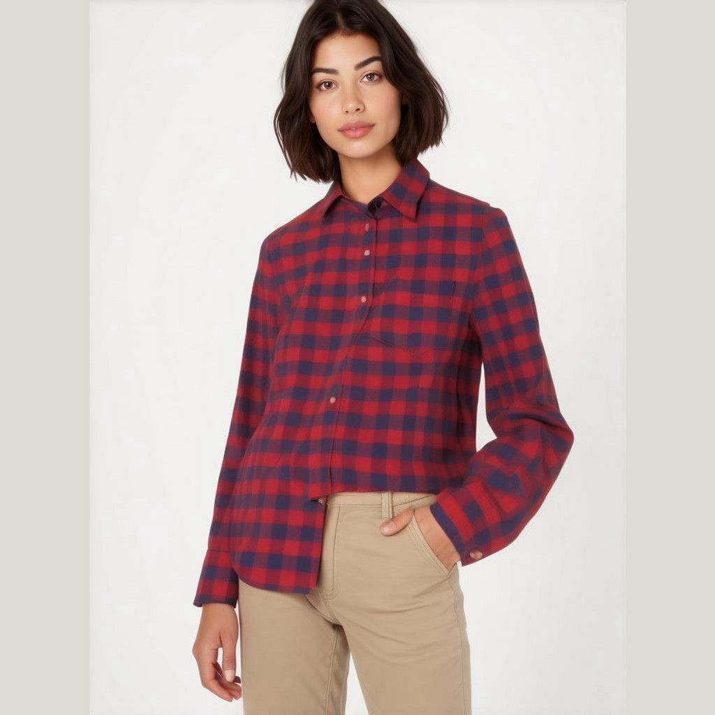 J.Crew J.Crew Boy Fit Plaid Button Down Long Sleeve Top Size 2 Size XS / US 0-2 / IT 36-38 - 1 Thumbnail