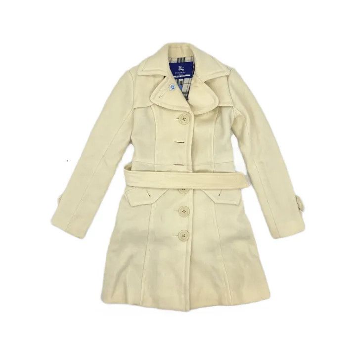 Burberry Burberry Stylish Solid Color Coat 0079 Size S / US 4 / IT 40 - 1 Thumbnail