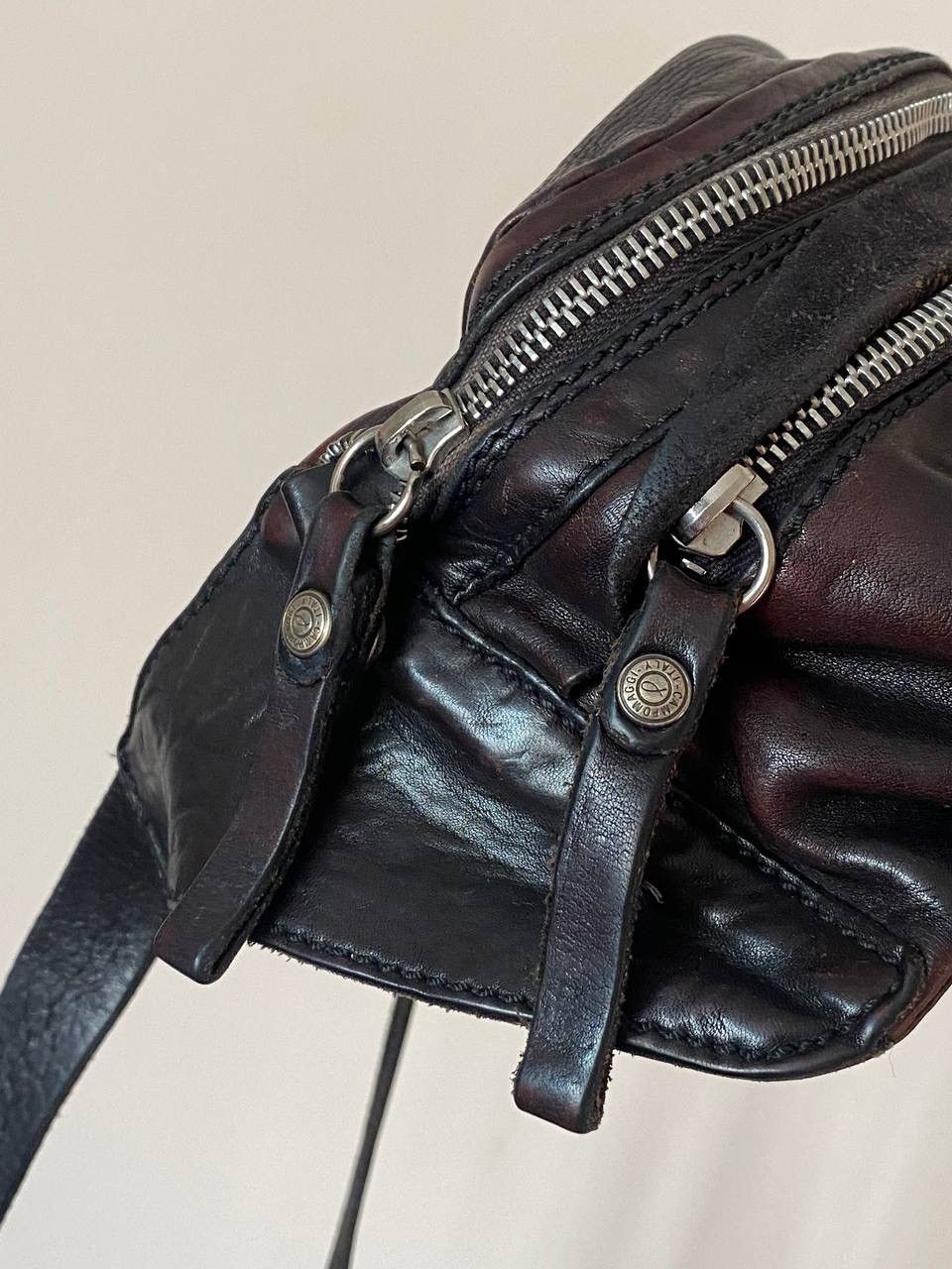 Vintage Campomaggi Sling Crossbody Bag Distressed Leather Easy Size ONE SIZE - 16 Thumbnail