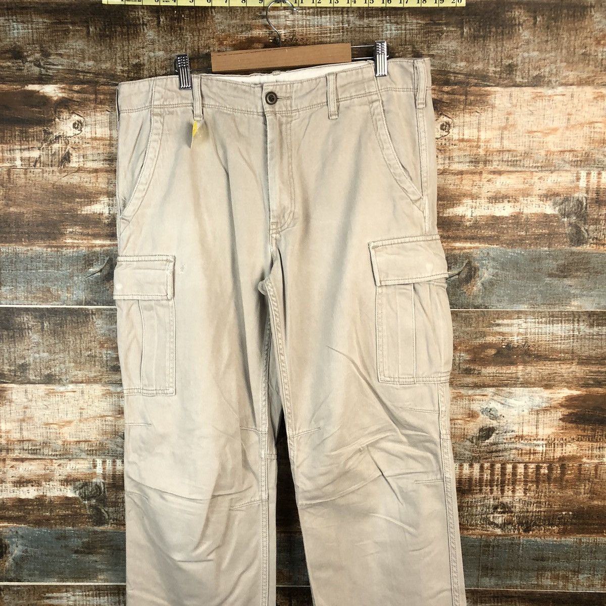 Japanese Brand DL Uniqlo Brown Cargo Multipocket Pants #C213 Size US 33 - 2 Thumbnail
