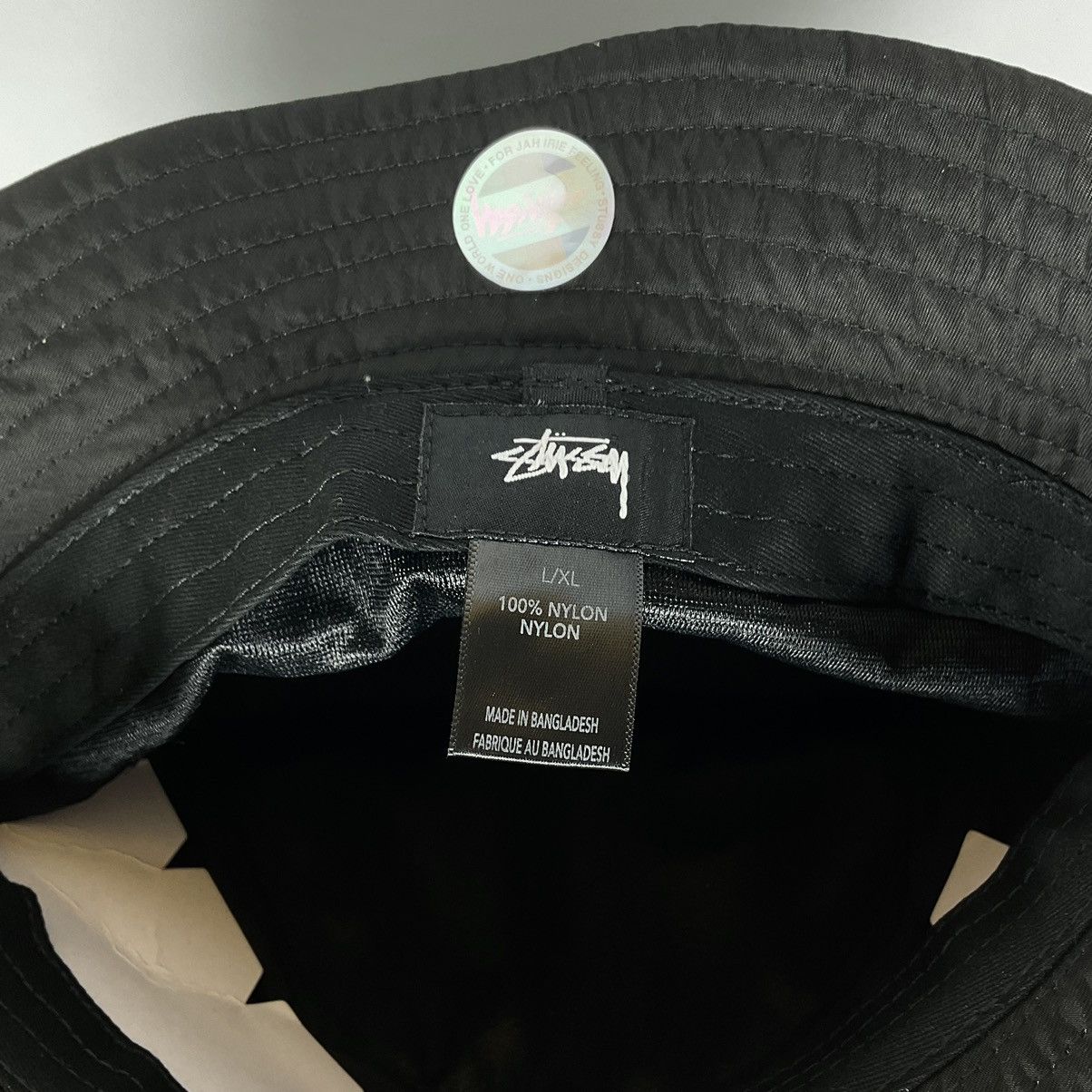 Stussy バケットハット L/XL 黒 100%ナイロン 90s stussy バケットハット ワンポイント L/XL ステッチ - メルカリ