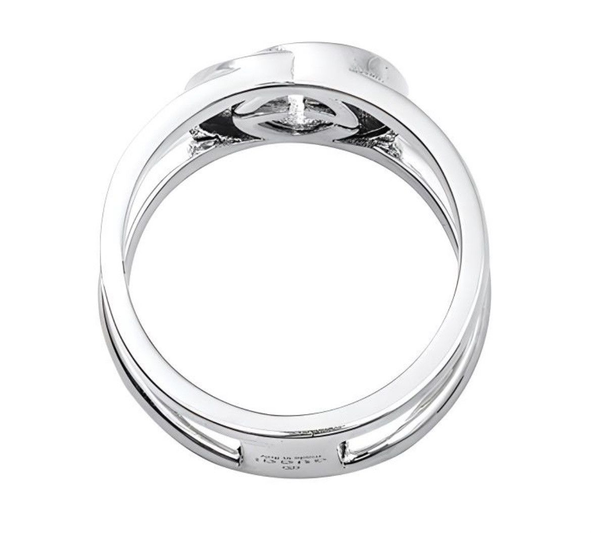 Gucci Gucci Interlocking G Wide Open Silver 925 Ring 298036 Size ONE SIZE - 2 Thumbnail