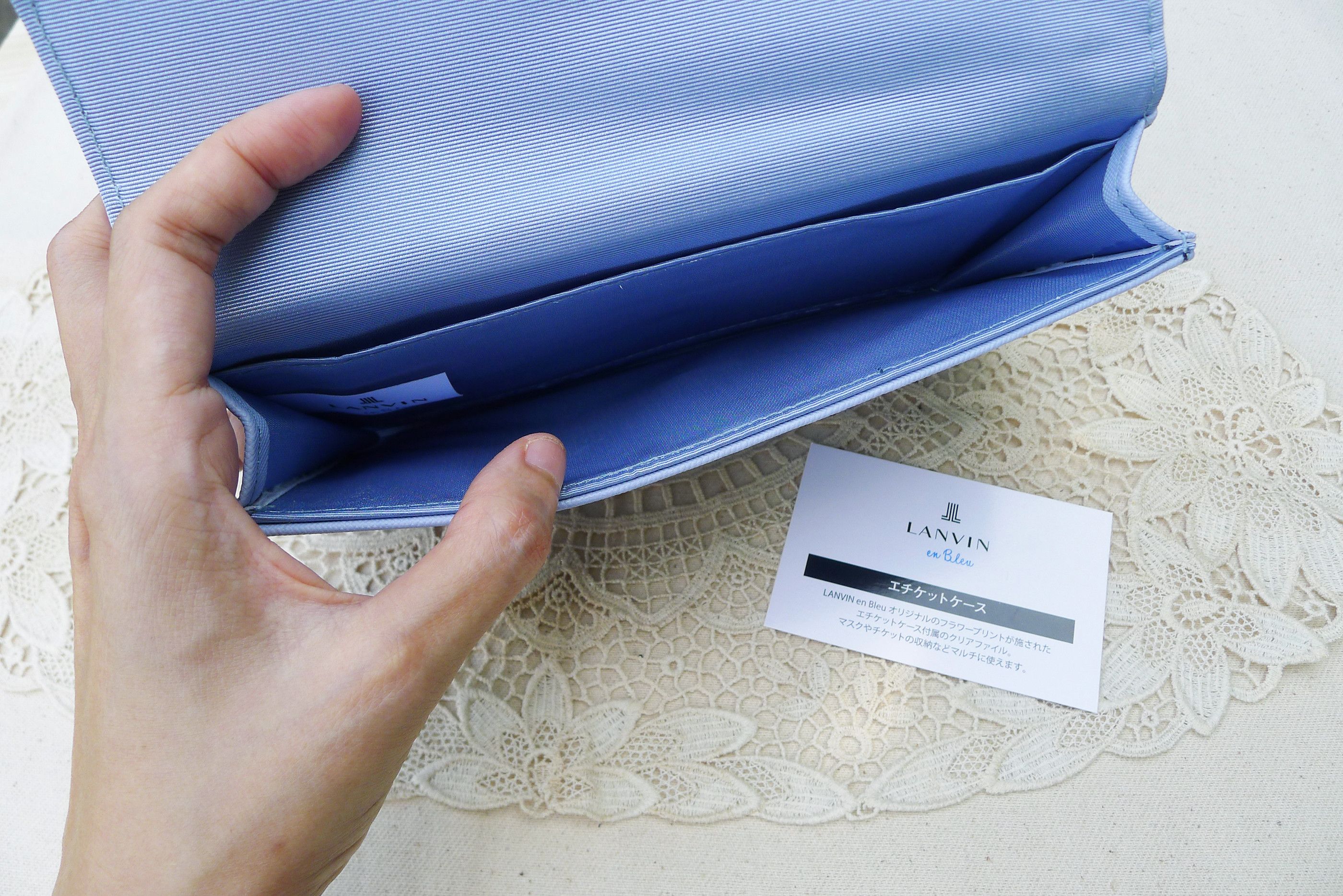 Lanvin Vintage Deadstock LANVIN en Bleu Envelope clutch, PU leather Size ONE SIZE - 6 Thumbnail