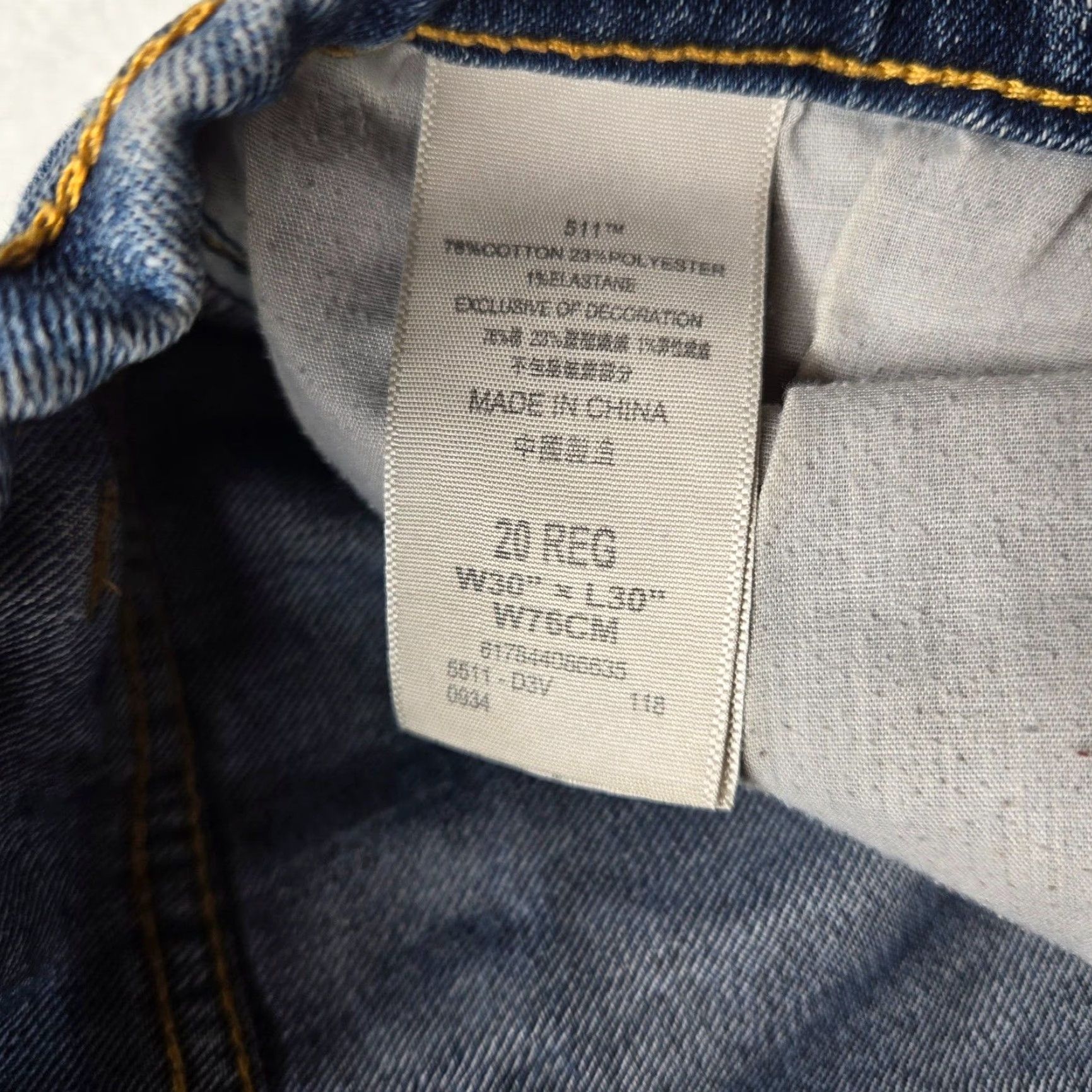 Levi's Levi's 511 Jeans Slim Jeans Blue Faded Denim Pants Womens 14 Regular 27x27 Inseam 5-Pocket Size 36" / US 14 / IT 50 - 4 Thumbnail