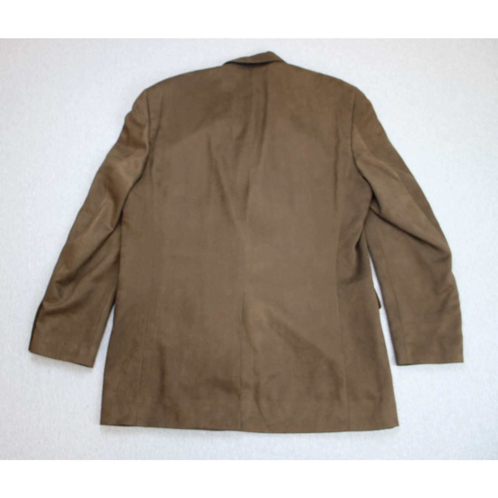 Lauren Ralph Lauren Ralph Lauren Blazer Mens 42L Brown Microfiber Faux-Suede Size 42L - 3 Thumbnail