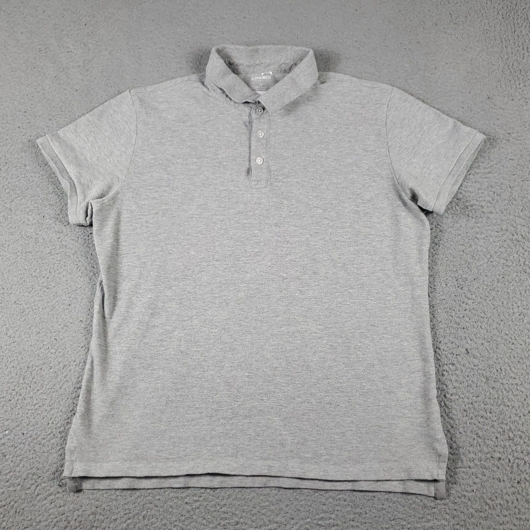 Bonobos Bonobos Polo Shirt Mens Size Large Gray Solid Short Sleeve Casual Classic Size US L / EU 52-54 / 3 - 2 Thumbnail
