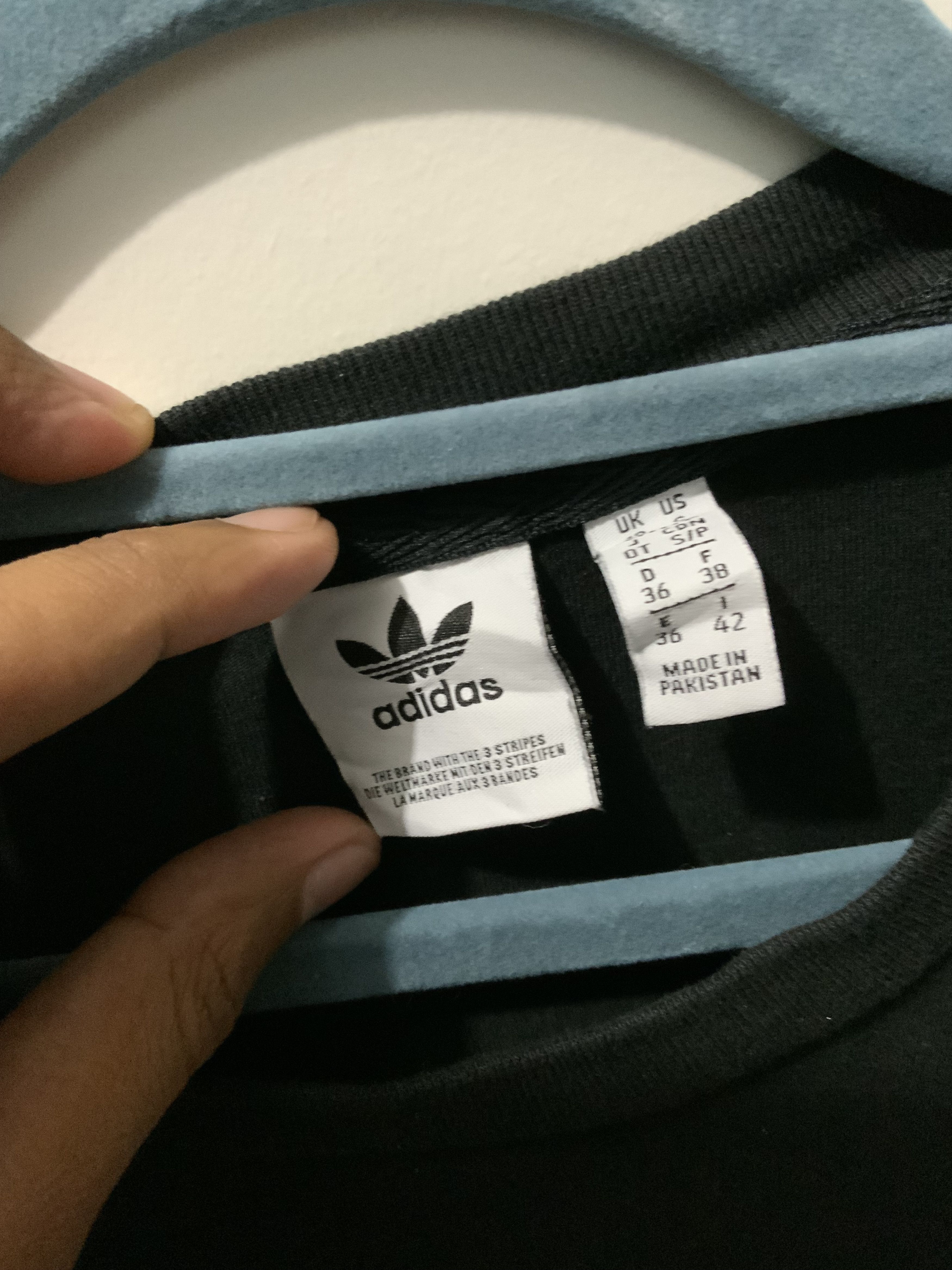 Adidas ADIDAS Big Logo Black Tee Size US S / EU 44-46 / 1 - 7 Thumbnail