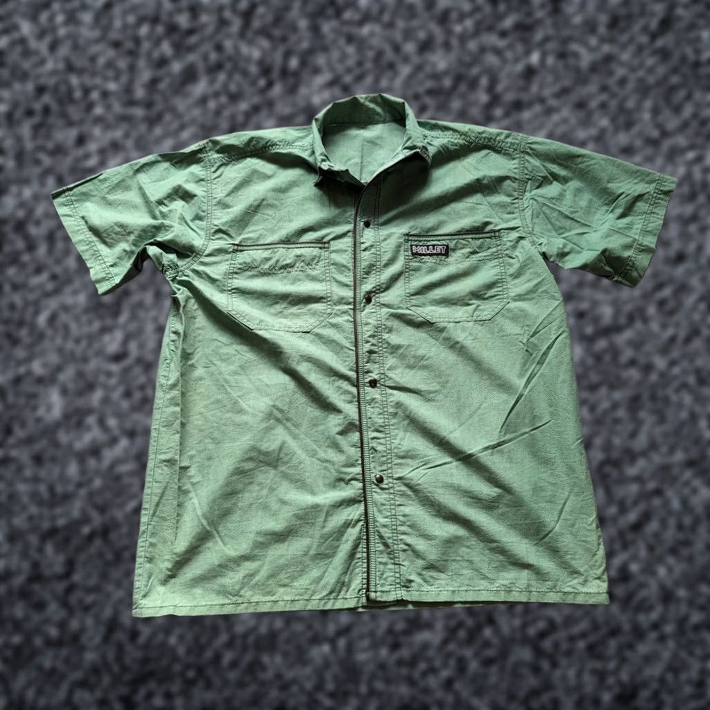 Vintage VINTAGE Millet snap button shirt Green Millet Made in France Shirt Adult M Green Button-Up Mens Size US M / EU 48-50 / 2 - 1 Thumbnail