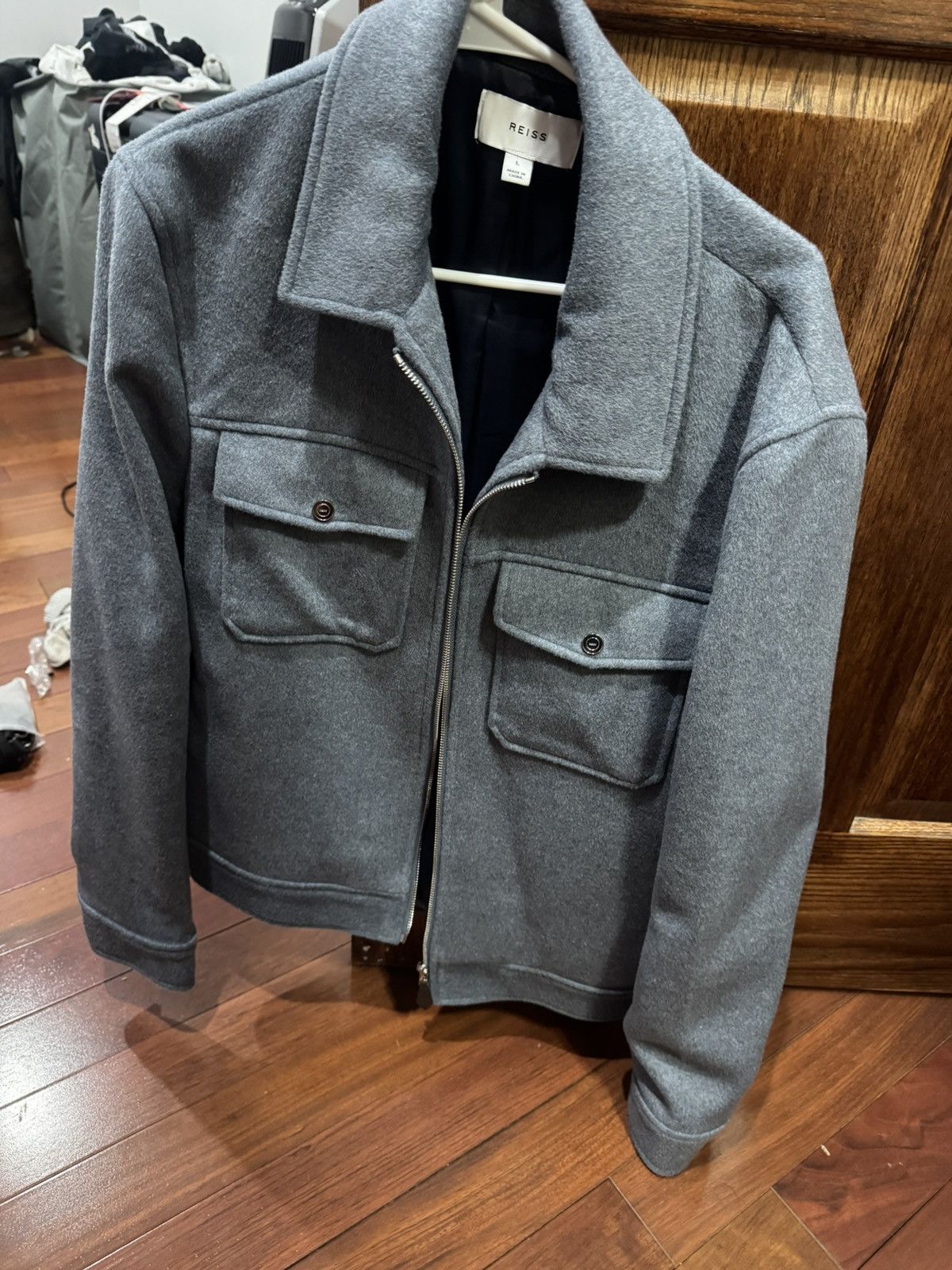 Reiss Reiss blue grey jacket Size US L / EU 52-54 / 3 - 1 Preview