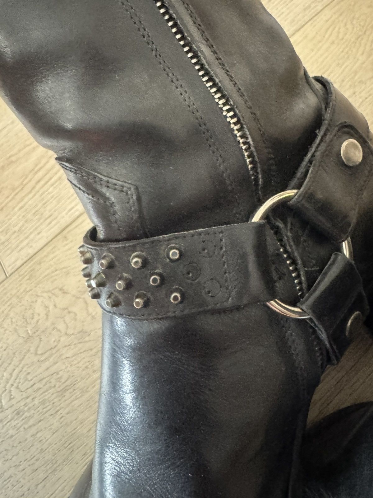 Saint Laurent Paris Hedi Studded Harness Wyatts Size US 8 / EU 41 - 9 Thumbnail