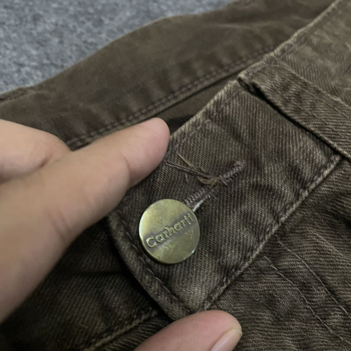 Carhartt Carhartt Olive Carpenter Pant Workwear Streetwear Style Size US 32 / EU 48 - 8 Thumbnail