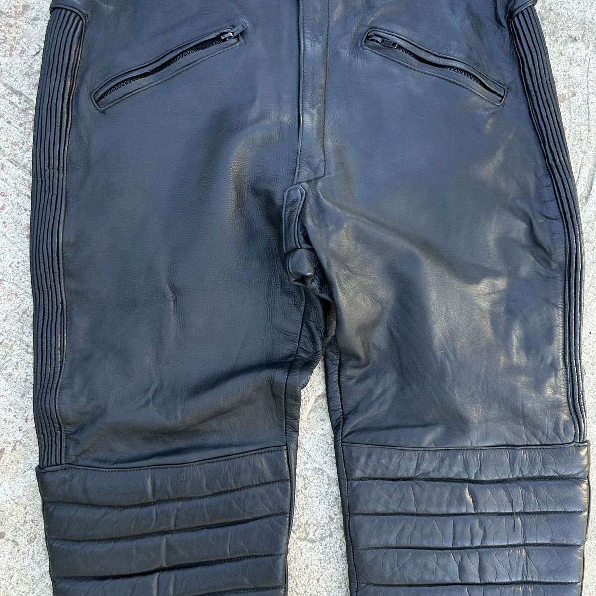 Vintage Vintage Moto Leather Pants Size 56 Y2K 00s USA Size US 40 / EU 56 - 4 Thumbnail