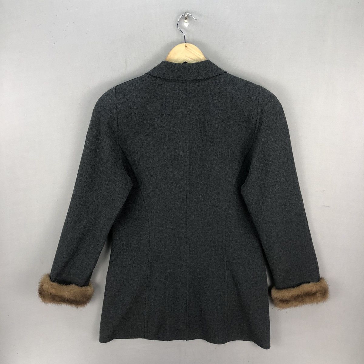 Hiroko Koshino Homme Vintage 00’s EmilToh Mink Fur 4 Pocket Blazer Jacket Size S / US 4 / IT 40 - 10 Thumbnail
